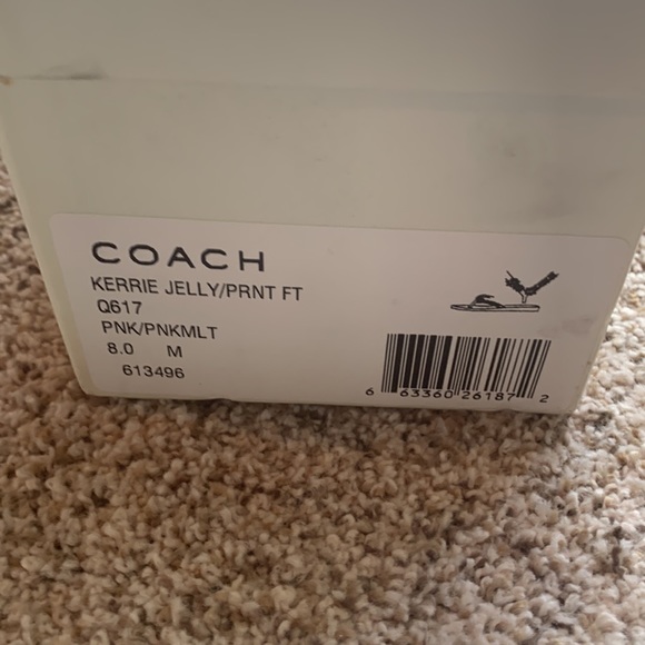 New Coach Kerrie Jelly Flip Flops Size 7. - Picture 4 of 6
